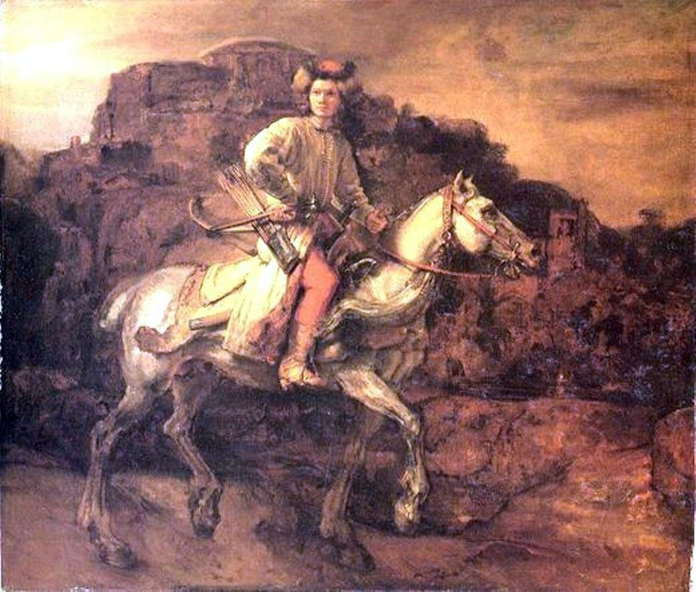 Rembrandt Van Rijn Polish Rider - 20" x 25" Premium Canvas Print
