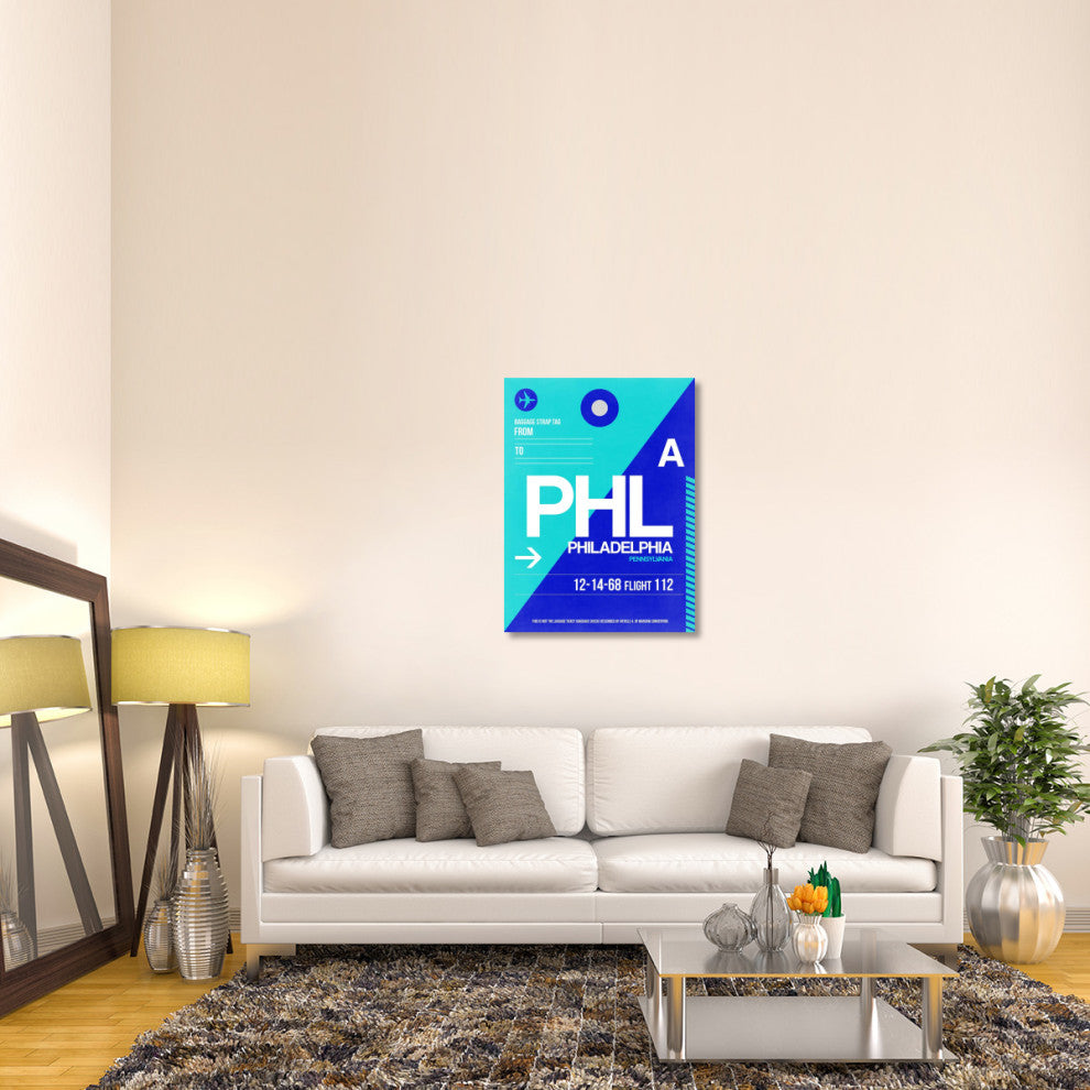 "PHL Philadelphia Luggage Tag 1" Fine Art Print