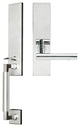 Copenhagen Lever, Mortise Full Dummy Handleset, LH, Polished Stainless Steel