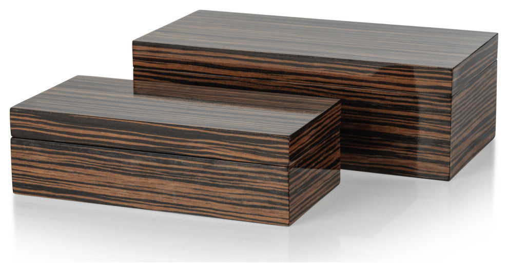 Alpertun Ebony Veneer Decorative Box, Large