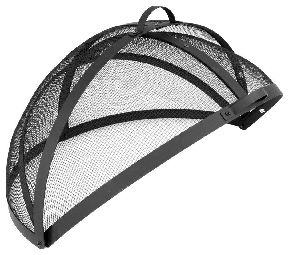 Sunnydaze Easy Access Fire Pit Spark Screen Lid Protector, 30" Diameter