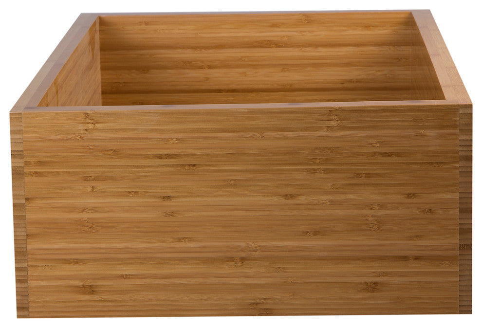 33" Double Bowl Bamboo Kitchen Farm Sink