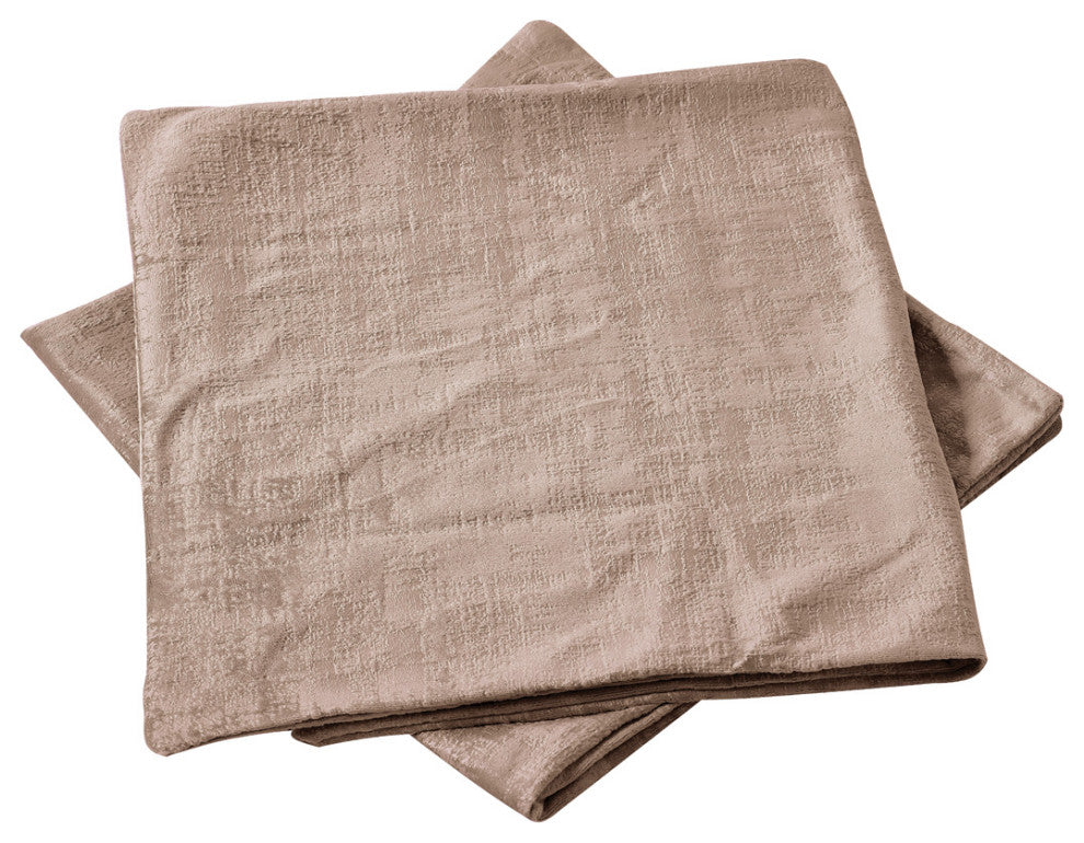 Velvet 2 Piece Lumbar Pillow Cover Set, Tapioca, 2 Piece, 14"x26"