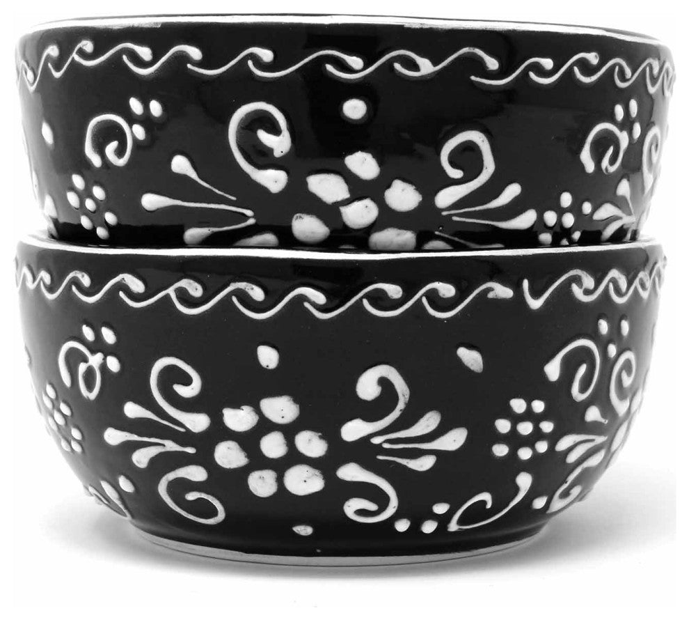 Half Moon Bowls, Ink, Set of 2