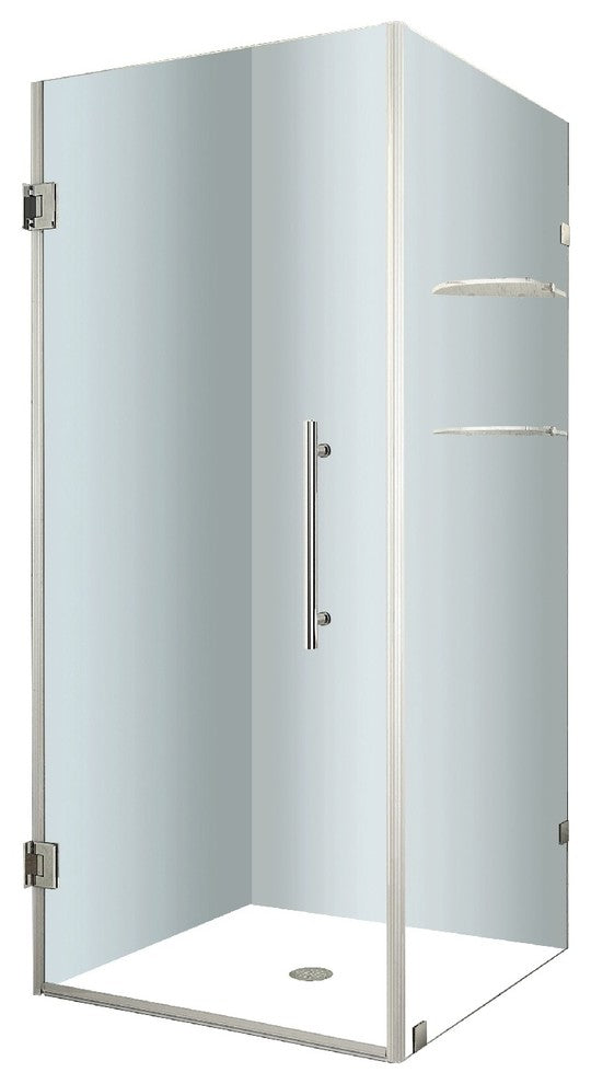 Aston Aquadica GS 32"x32"x72" Completely Frameless Square Shower, Stainless