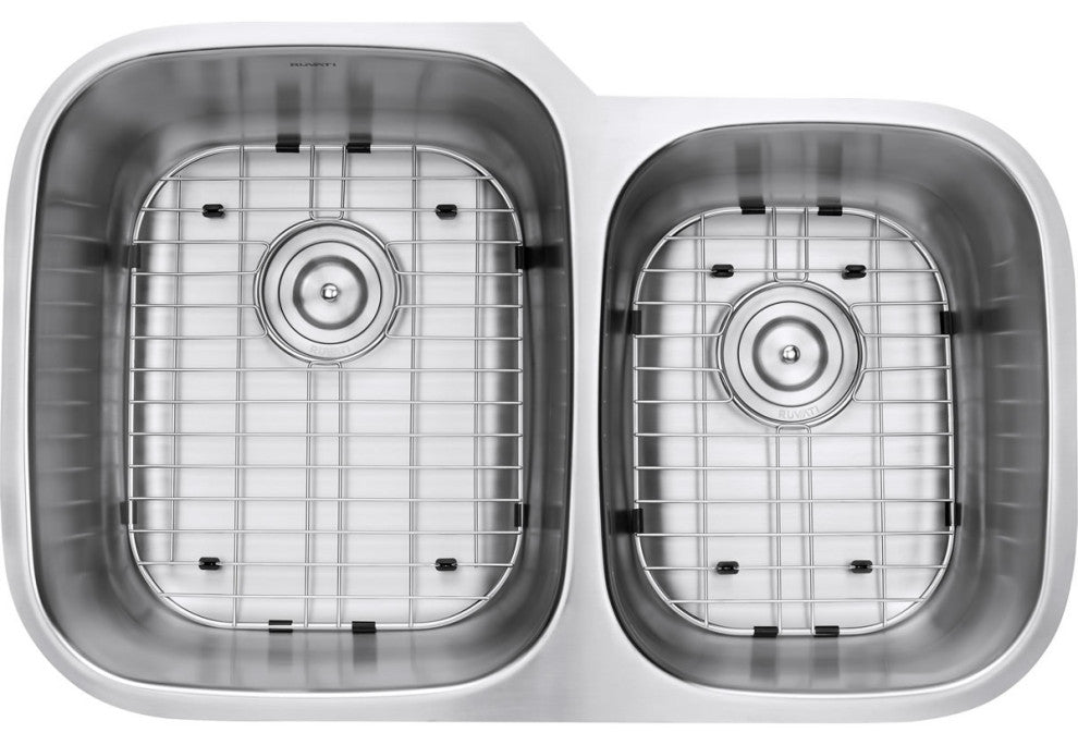 Ruvati RVM4310 Undermount Stainlesss Steel 32" Kitchen Sink Double Bowl