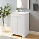 Maybelle 24" Bathroom Vanity, White White