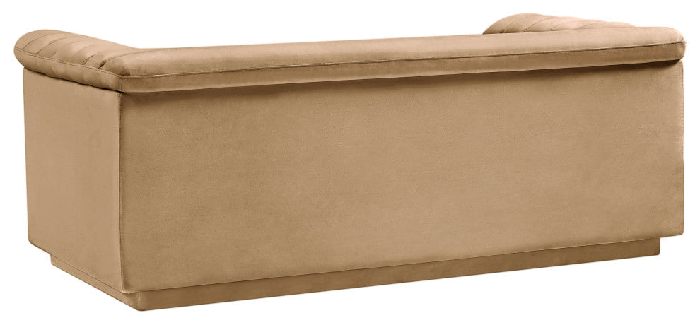 Cascade Upholstered Set, Camel, Velvet, Loveseat