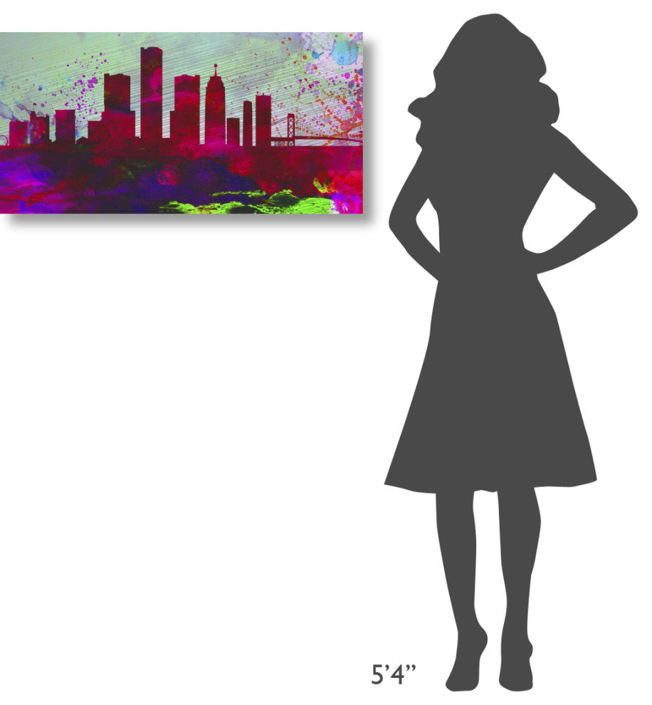 "Detroit City Skyline" Fine Art Print