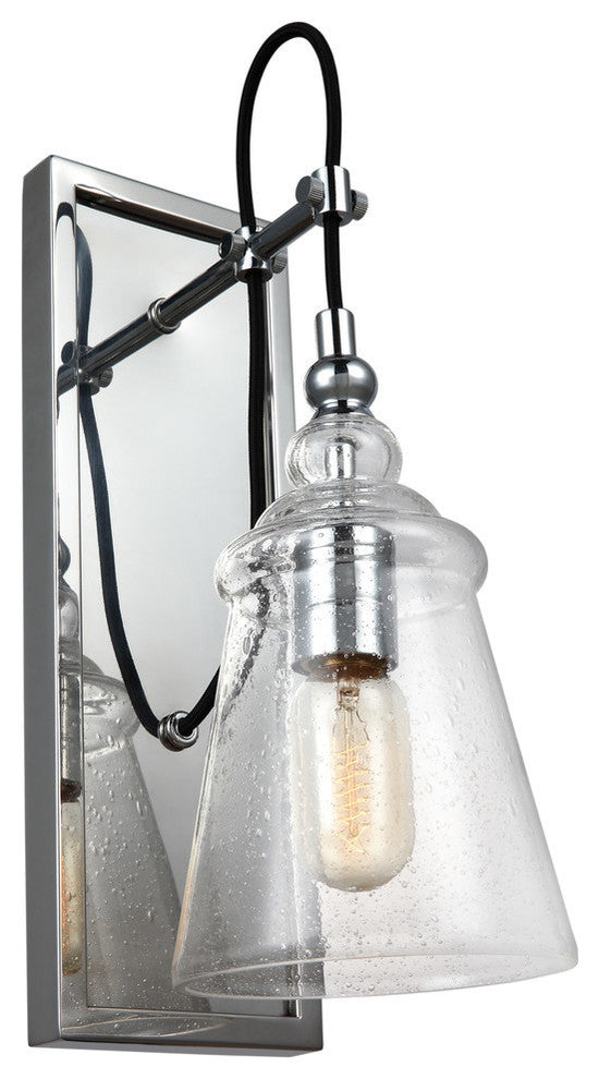 Generation Lighting 1-Light Sconce, Chrome