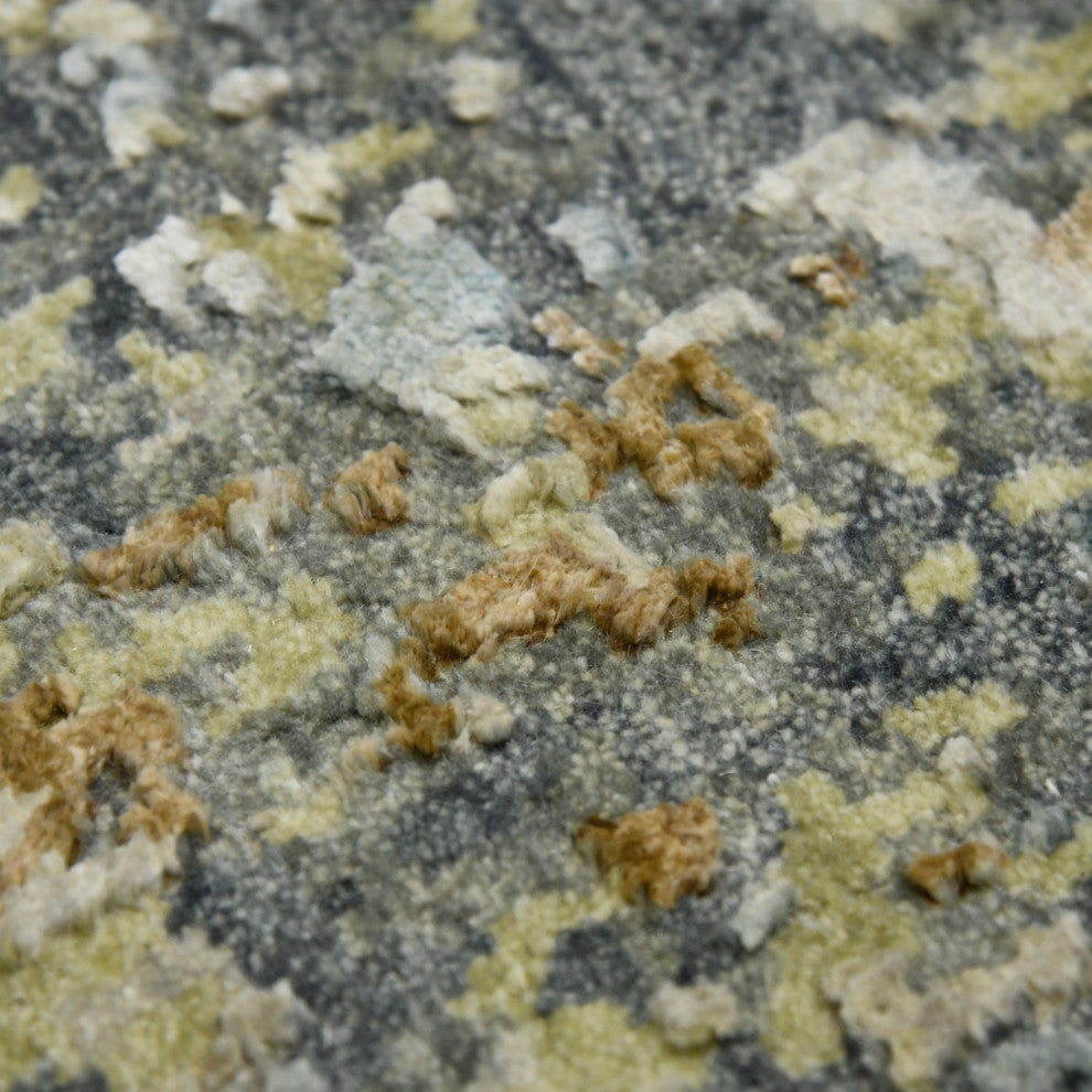 Mystique Linden Area Rug, Gray and Beige, 8' x 10', Abstract