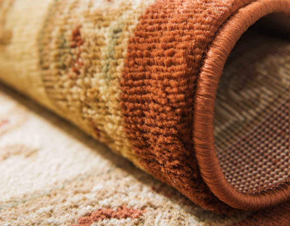 Unique Loom Brick Red Leon Versailles 2' 2 x 6' 0 Runner Rug