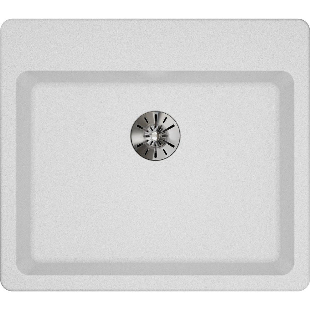 ELGAD2522PDWH0 Quartz Classic 25" x 22" ADA Sink with Perfect Drain, White