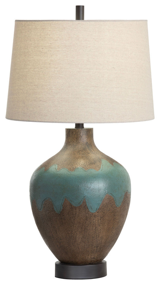 Dallas 30" Resin Table Lamp With Linen Shade