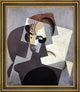 Juan Gris Portrait of Josette - 16" x 20" Framed Premium Canvas Print