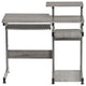 Techni Mobili Complete Computer Workstation Desk, Grey