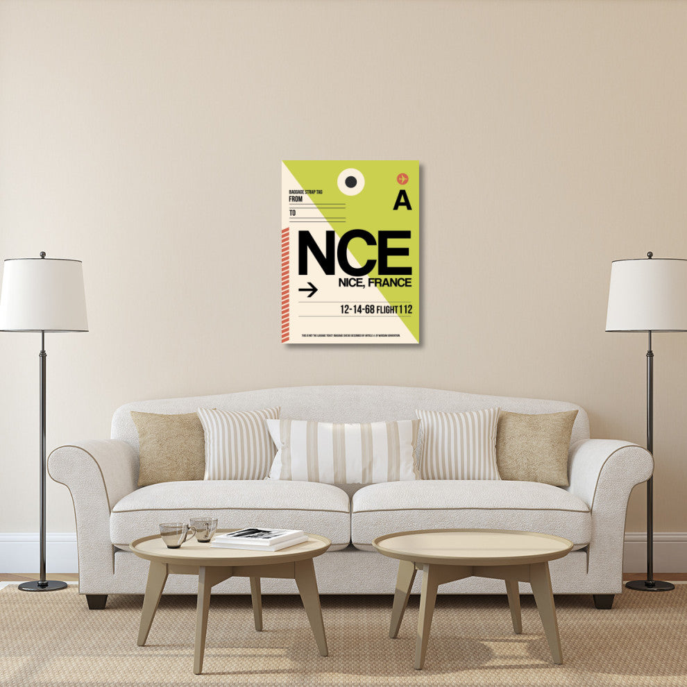 "NCE Nice Luggage Tag 2" Fine Art Print
