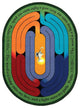 Kid Essentials Rug, Pathway of Light, 7'8"x10'9" Oval