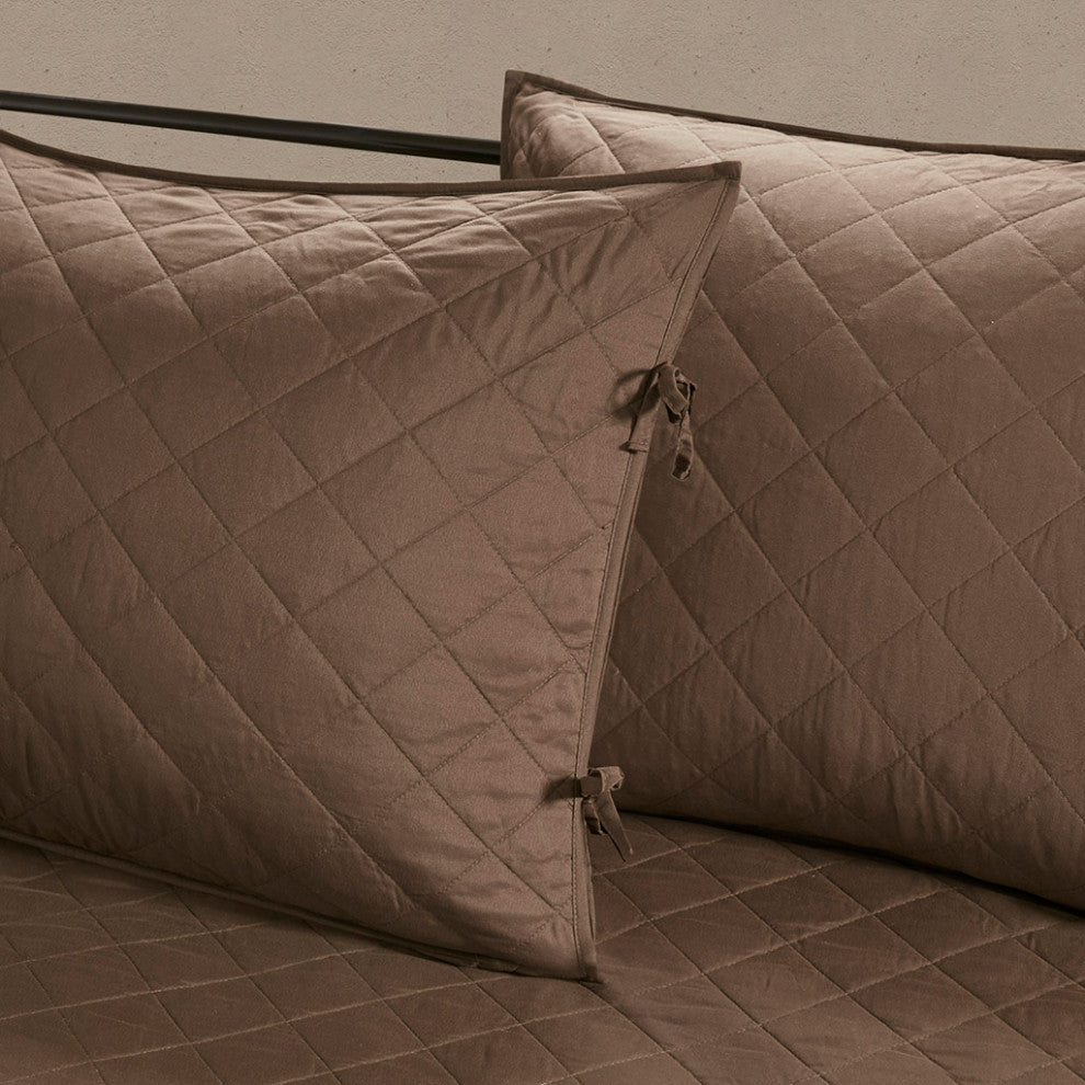 Madison Park Boone 6 Piece Reversible Daybed Cover Set, Brown