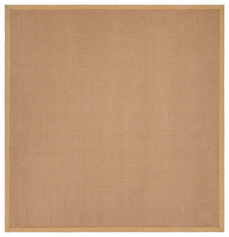 Bay Square Contemporary Area Rug, Beige, 8' Square