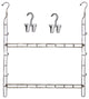 Double Decker Boot Caddy With 12 Assorted Hangers