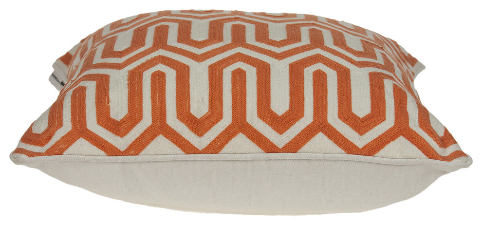 Machu Transitional Multicolored Pillow Cover With Poly Insert