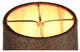 4x5x5 Chocolate Burlap Drum Chandelier Clip-On Lampshade