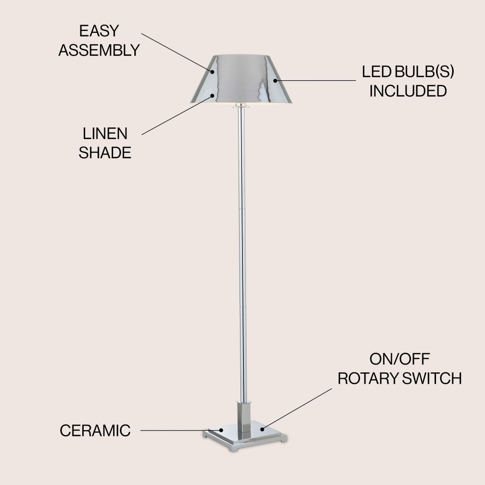 Roxy Metal LED Floor Lamp