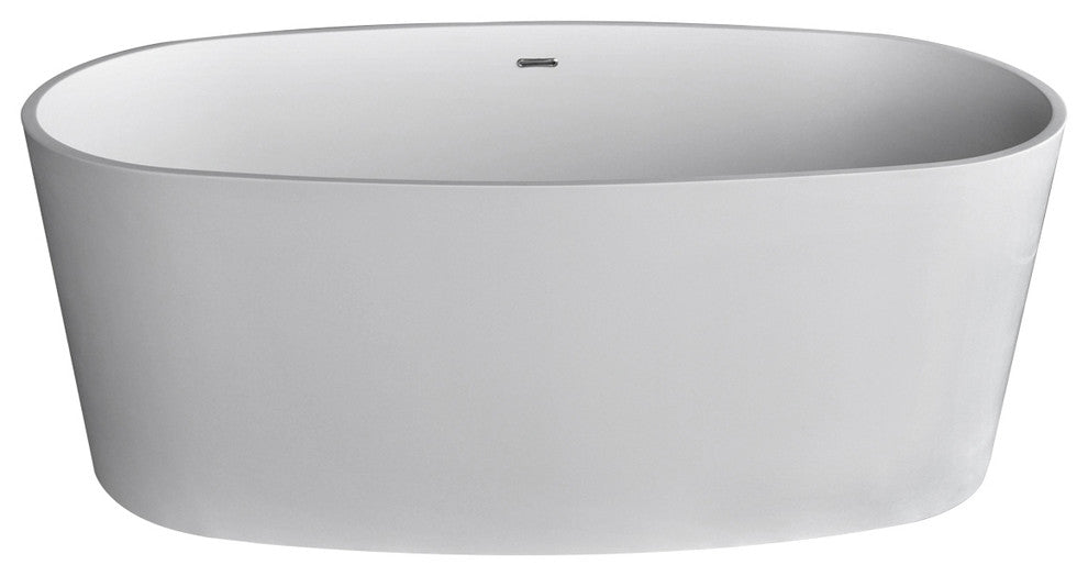 Atlantis Whirlpools Kurow 32 x 62 Artificial Stone Freestanding Bathtub