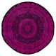 Overdyed One-of-a-Kind Hand-Knotted Area Rug Purple, 8' 1" x 8' 3"