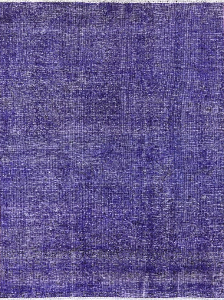 Oriental 5'x6' Purple Overdyed Rug, W2591