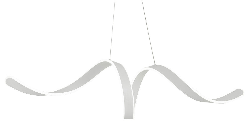 Copenhagen Dimmable Integrated LED Chandelier, White, Without Smart Dimmer