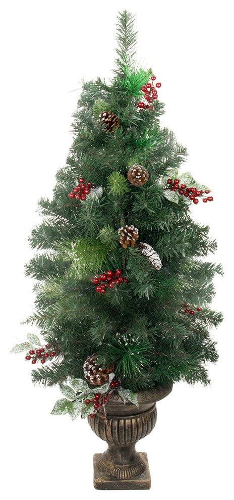 Unlit Frost Decorated Tree 117 Tips, 48"