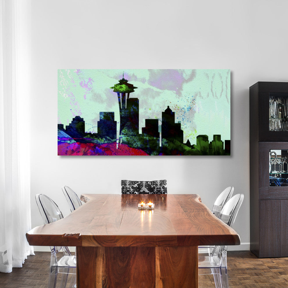 "Seattle City Skyline" Fine Art Print