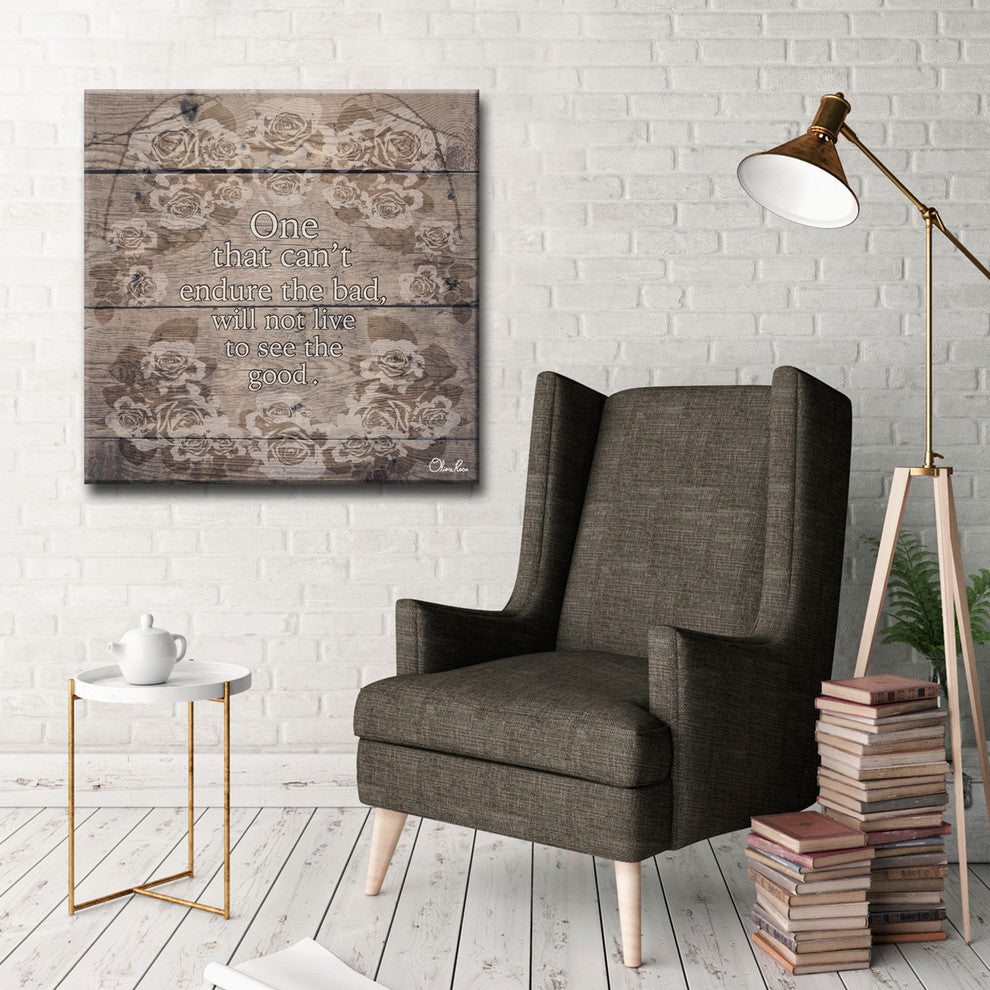 Ready2HangArt Wrapped Canvas Inspirational Wall Art, See Good, 16"x16"
