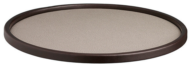 Kraftware Cosmopolitan Latte Round Serving Tray