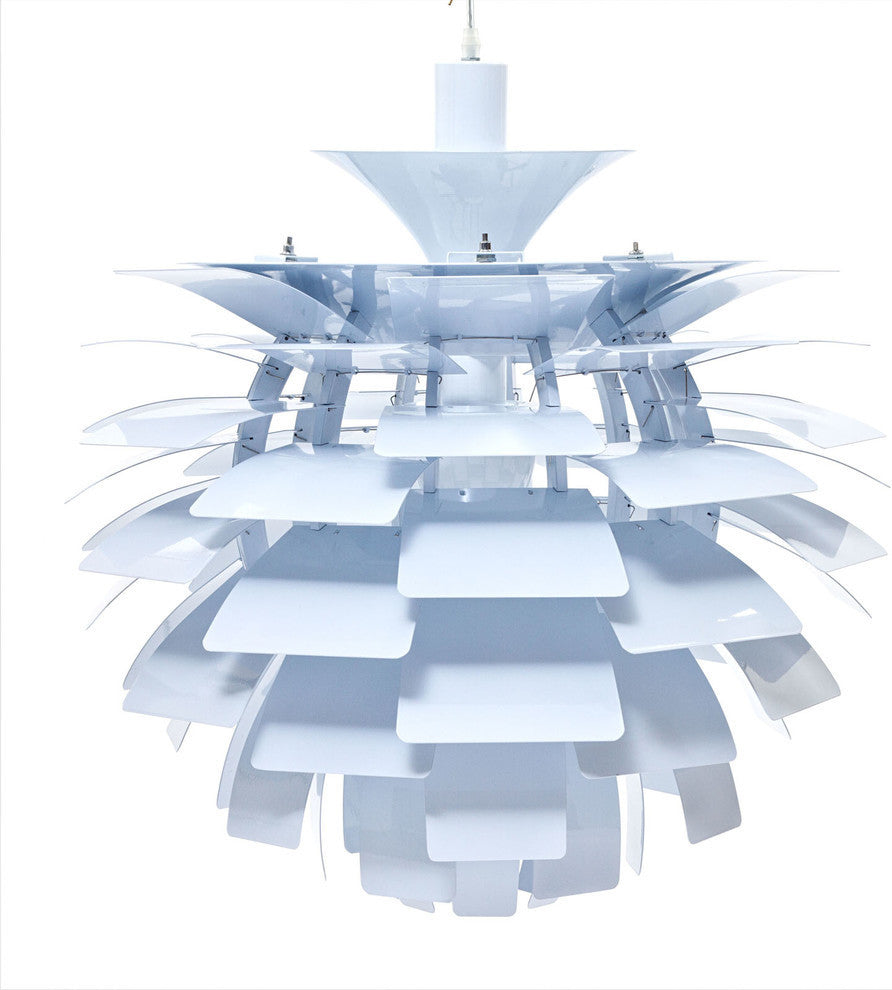 Modern Contemporary Living Dining Room 28" Ceiling Light Chandelier White