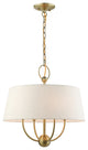 Cartwright Four Light Chandelier, Antique Brass
