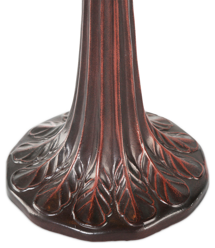 Serena d'italia Tiffany 2-Light Golden Poppy 23" Bronze Table Lamp, Set of 2