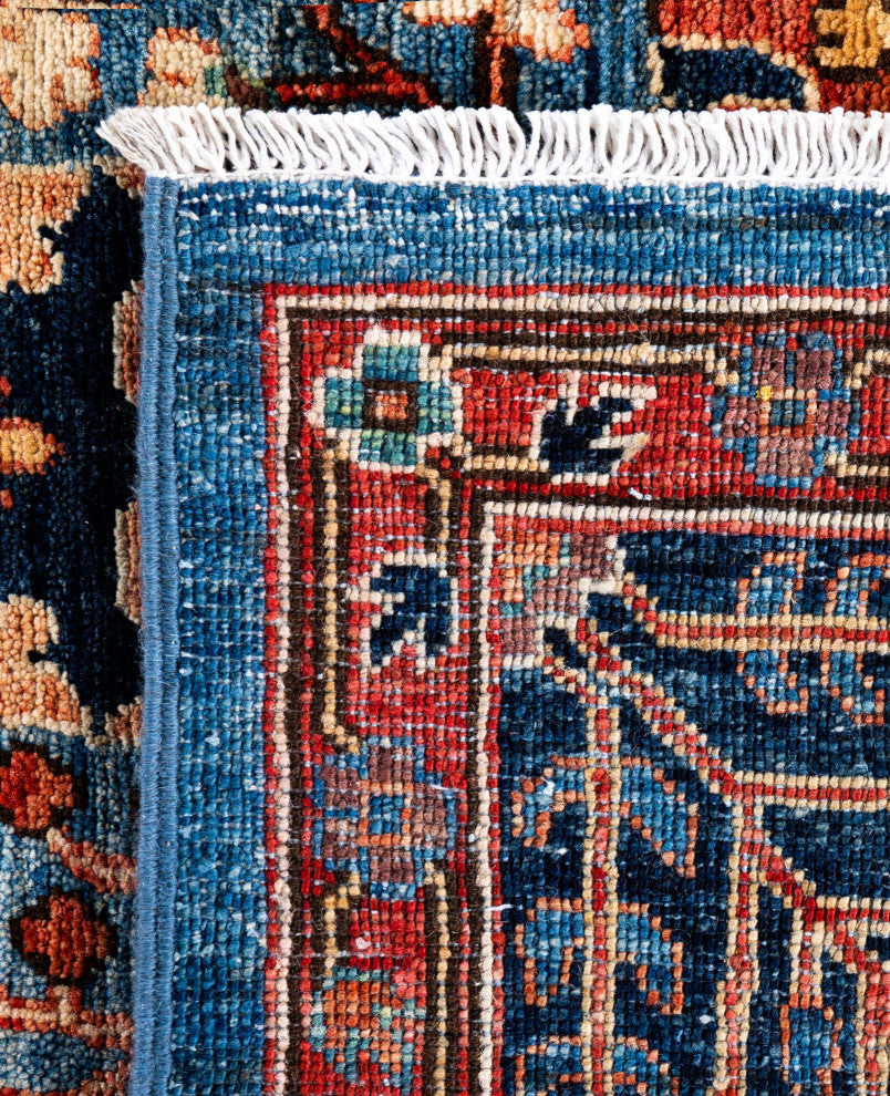 Serapi One-of-a-Kind Hand-Knotted Area Rug Light Blue, 8'1" x 9'11"