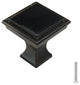 Black Crystal Glass Oil Rubbed Bronze Madison Classic Knob