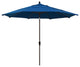 11' Bronze Auto-Tilt Crank Aluminum Umbrella, Pacifica, Pacific Blue