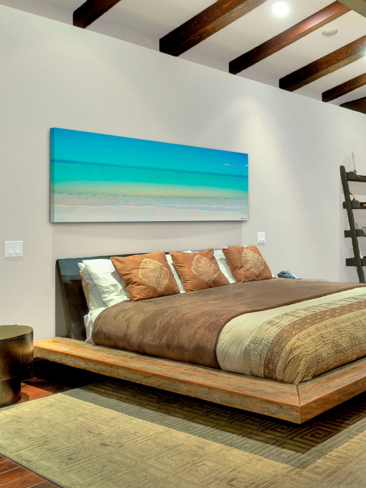 "Scenic Beach" Print on Canvas, 60"x20"