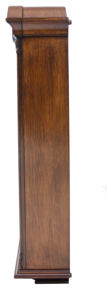 Seiko Clocks, Gold Tone and Arched Wall Clock With Pendulum and Dual Chimes