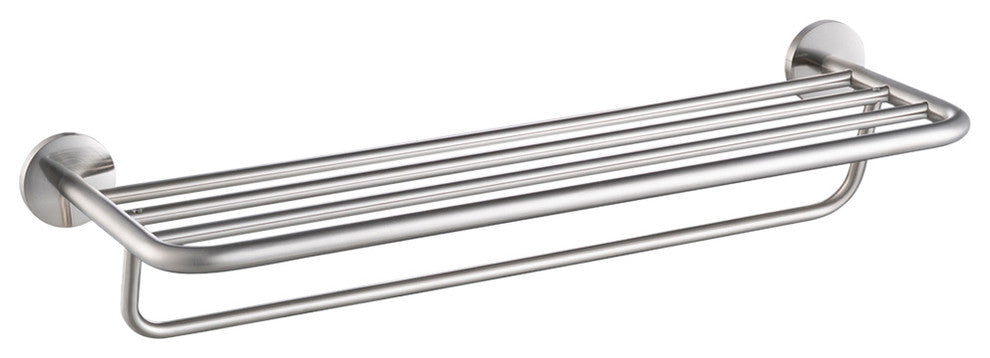 Blossom Towel Rack, Brushed Nickel