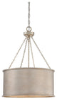 Rochester 4 Light Pendant, Silver Patina
