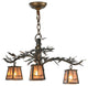 28W Pine Branch Valley View 3 LT Chandelier