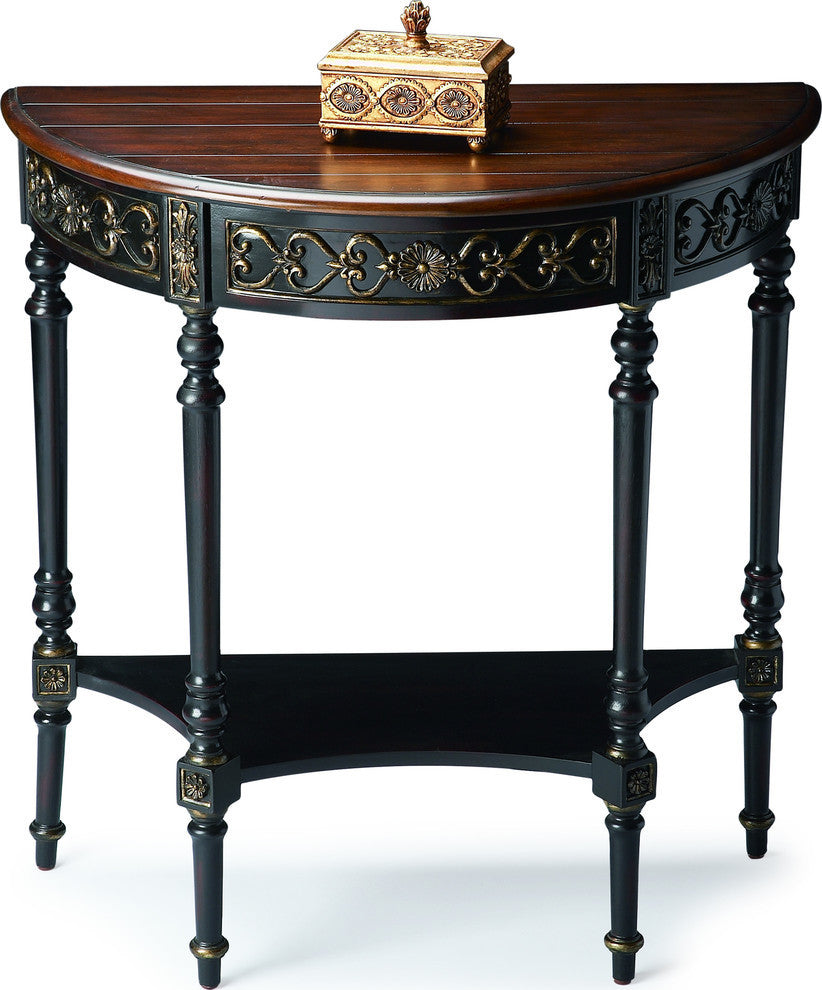 Butler Danelle Caf" Nouveau Demilune Console Table