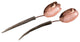 Medium Spoon Salad Set, Copper, Antler Point Handle