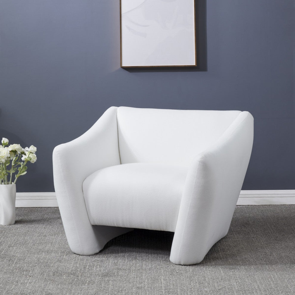 Safavieh Couture Stefanie Modern Accent Chair, White